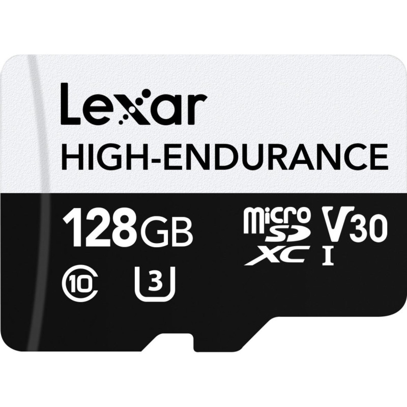 Lexar Karta microsd high endurance 128gb c10 a1 u1 v30 100/45mb/s