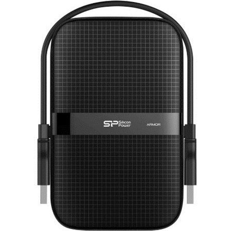 Silicon Power Dysk zewnętrzny hdd silicon power armor a60 (2tb; 2.5