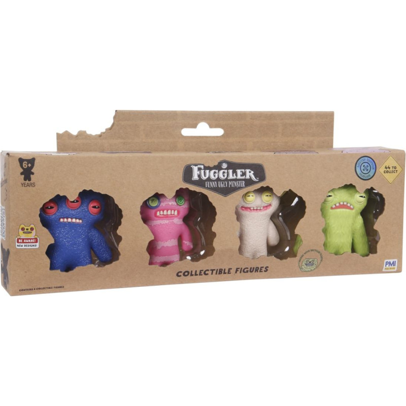 P.m.i. Kids World Fuggler limited edition 1.5 collectible figures - 4 pack ver. d