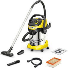 Karcher Odkurzacz kärcher wd 6 p s v-30/6/22/t 1.628-360.0 30l 1300w czarny, stal nierdzewna, żółty