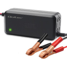 Qoltec Mikroprocesorowa ładowarka 12v | 5a | prostownik do akumulatora  agm gel sla | 6-stopniowe ładowanie