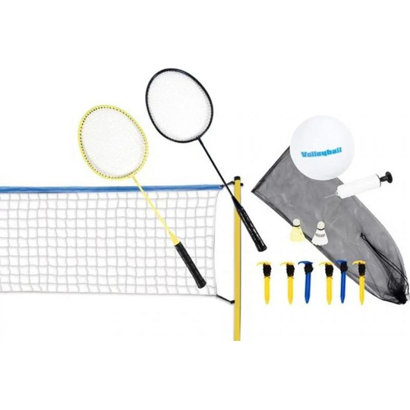 Inny Scatch 143880 5-in-1 Volleyball and Badminton Set