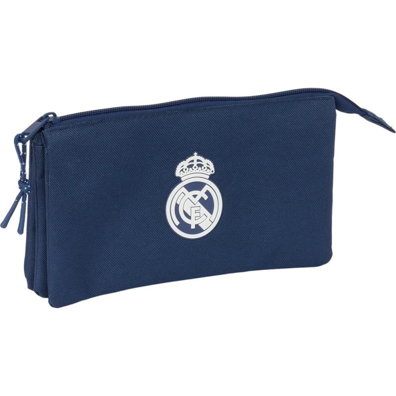 Safta : Triple Pencil Case Real Madrid Chica Marino (842469744)