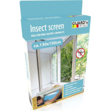 MOSQUITO NET WINDOW 130X150 BLACK POLYESTER + VELCRO TAPE