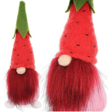 gnome strawberry 20cm spring decoration boy