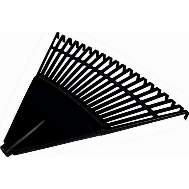 GARDEN LEAF RAKE BLACK L RETRO