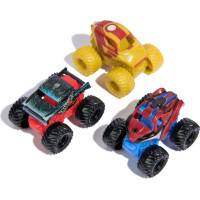 Spin Master Marvel Monster Jam: Mini Jams - Iron Man / Venom / The Amazing Spider-Man 3 Pack Bundle (20149558)