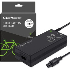 Qoltec Ładowarka do roweru elektrycznego 36v | 42v | 2a | gx12-3pin + kabel zasilający