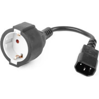 Gembird Adapter zasilania iec320 c14->schuko(f) 15 cm