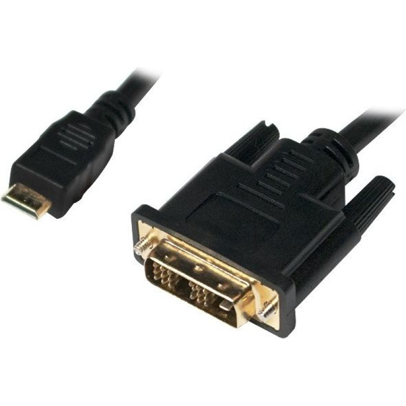 Logilink Kabel mini hdmi - dvi-d m/m 2m, czarny