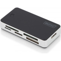 Digitus Czytnik kart 5-portowy usb 3.0 superspeed, all-in-one, czarno-srebrny