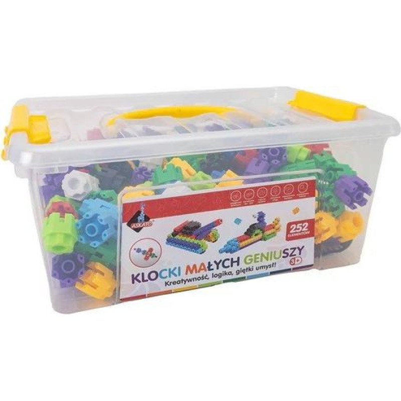 Askato Klocki małych geniuszy śrubki 252 elementy