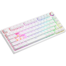 Savio Klawiatura mechaniczna bezprzewodowa phenix white gateron yellow, abs