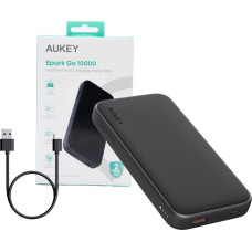 Aukey Pb-y46 power bank | 10000 mah | 15w | 2xusb | led | kabel usb-c