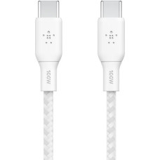 Belkin Kabel w oplocie usb-c do usb-c 100w 3m biały