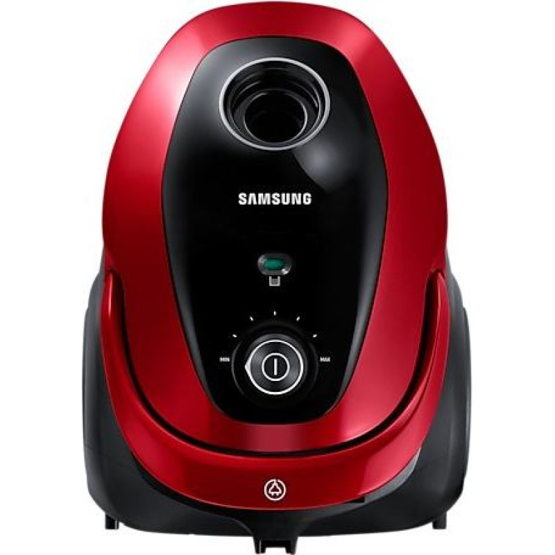 Samsung Electronics Polska Odkurzacz workowy samsung vc07m25e0wr/sb (750w; czerwony)
