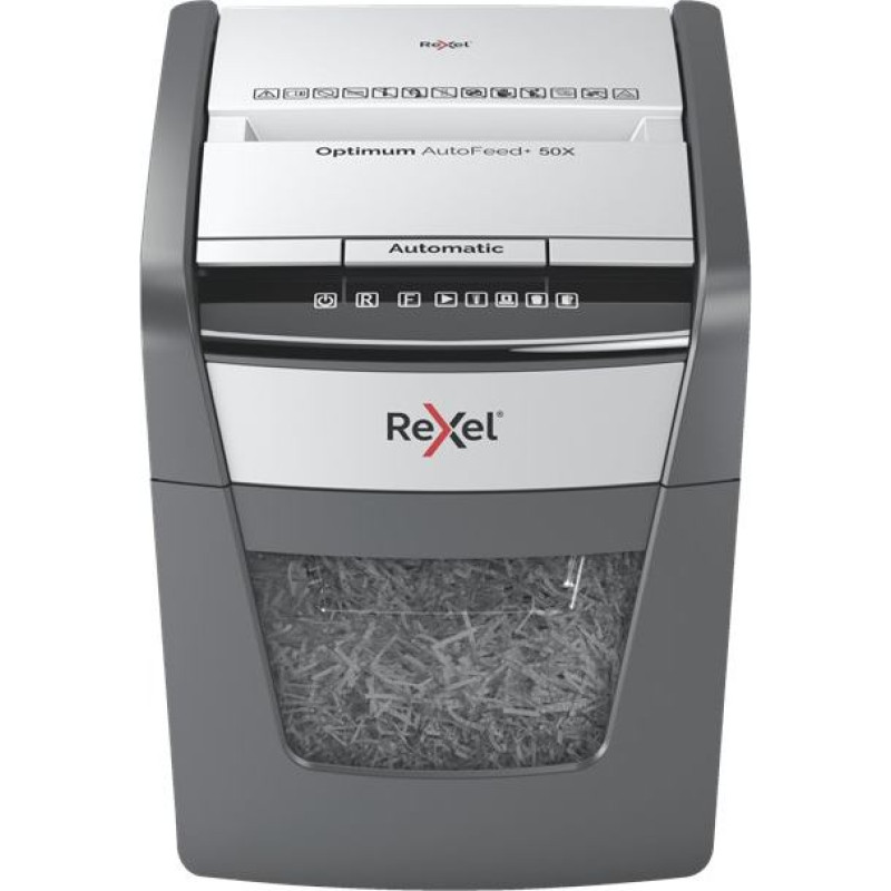 Rexel niszczarka optimum autofeed+ 50x, (p-4), 50 kartek, 20 l kosz
