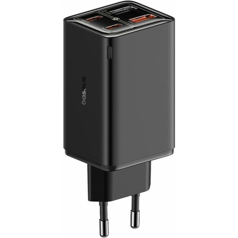 Baseus Ładowarka sieciowa baseus gan6 pro fastcharger 2c+2u 65w eu (cluster black)