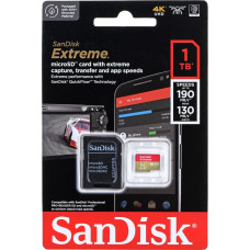 Sandisk Karta pamięci sandisk extreme microsdxc 1 tb 190/130 mb/s a2 c10 v30 uhs-i u3