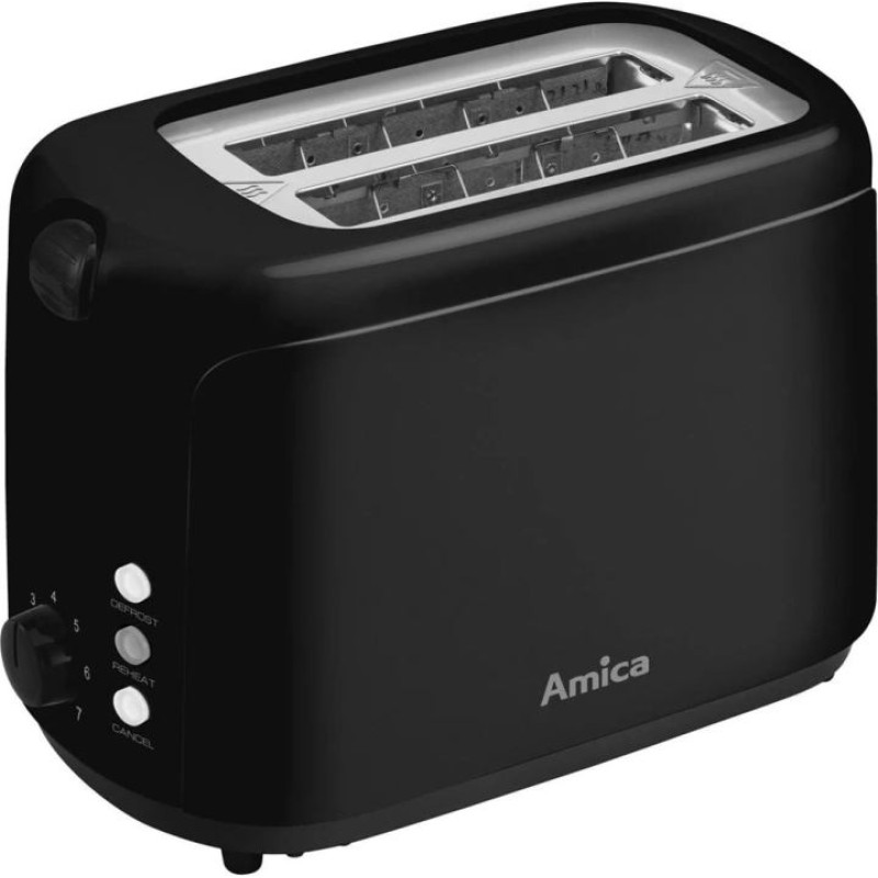 Amica Toster amica td 1015 -1194622 czarny 750 w