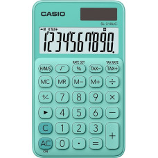 Casio kalkulator kieszonkowy  sl-310uc-gn box, 10-cyfrowy, 70x118mm, kartonik, zielony