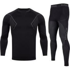 Alpinus Active Base Layer Set thermoactive underwear black and gray M GT43257 (XL)