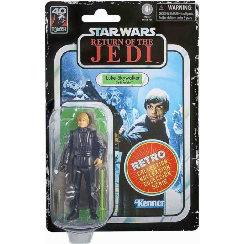 Hasbro Fans - Disney Star Wars: Return of the Jedi Retro Collection - Luke Skywalker (Jedi Knight) Action Figure (10cm) (F7274)