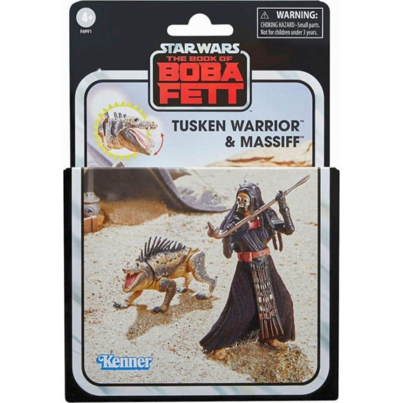 Hasbro Fans Disney Star Wars The Book of Boba Fett: The Vintage Collection - Tusken Warrior  Massiff Action Figures (10cm) (F6991)