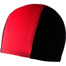 Crowell swimming cap lycra-sr-black-red