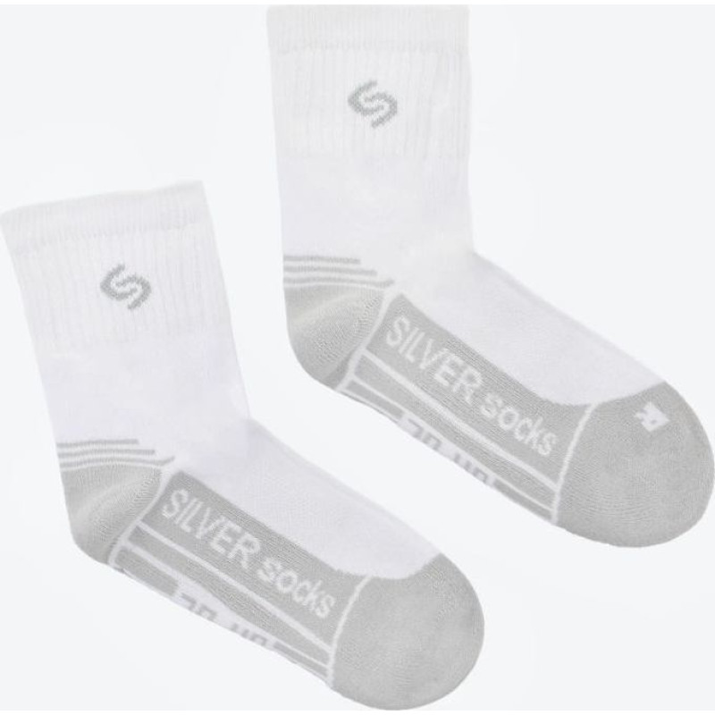 Inmove Athletic D.Silver M socks INMOVEATHLETICD.SILVER White/Grey (44 / 46)
