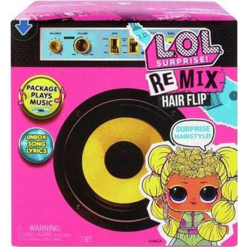 L.O.L. Surprise Remix Hair Flip Dolls Asst in PDQ - New Theme - Toy - rotaļlieta