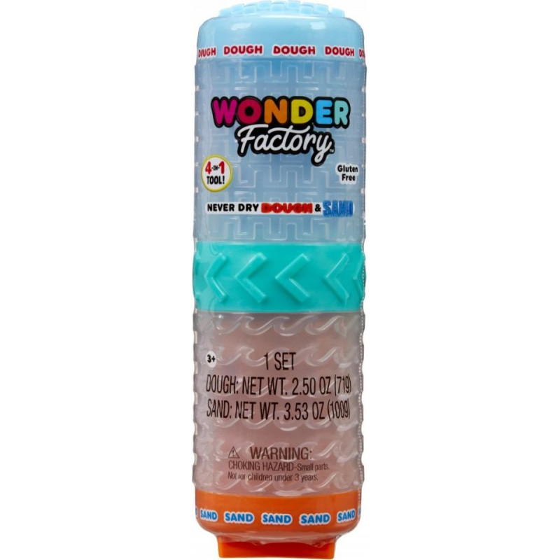 MGA Masa plastyczna wonder factory never dry dough błękitny, pomarańczowy