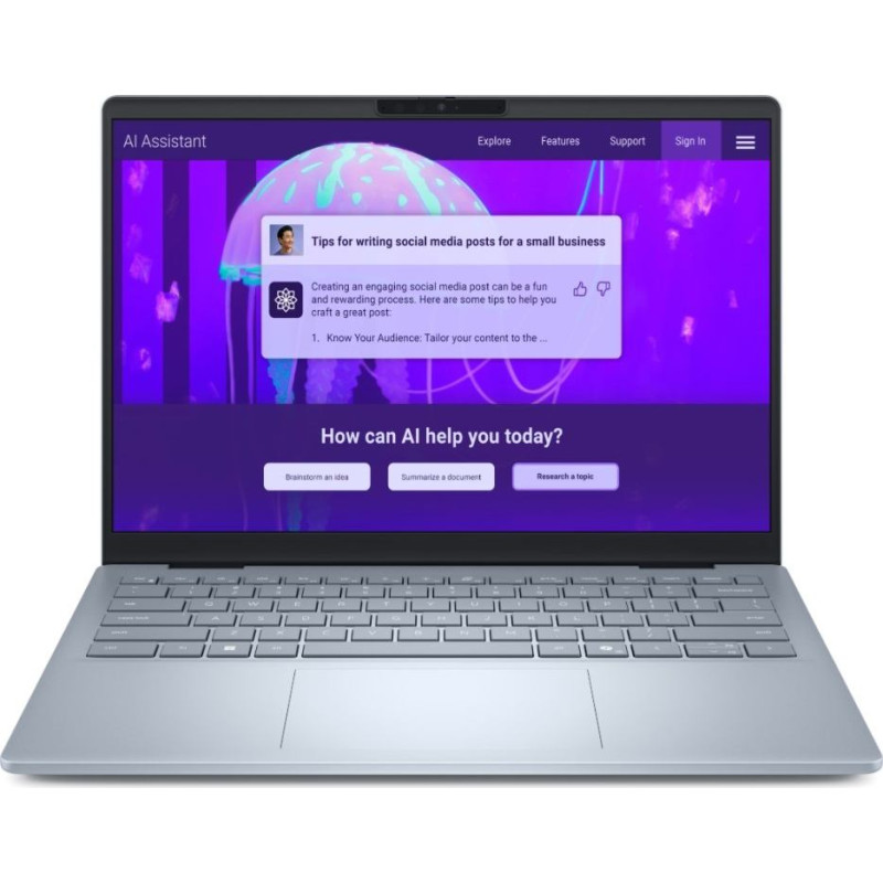 Dell Laptop dell 14 plus db14250 win11pro ultra 9 288v/32gb/1tb/14.0 fhd+ touch/arc/fgrpr/wlan + bt/backlit kb/4 cell/3y prosupport