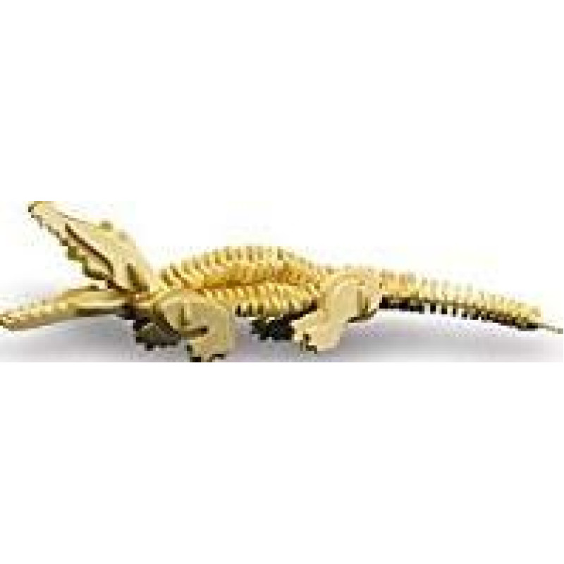 Siva Toys860/3 Wood Construction Crocodile - Toy - rotaļlieta