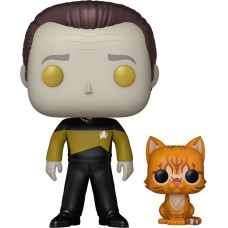Funko Pop! Television: Star Trek (The Next Generation) - Data with Spot #1755 Vinyl Figures