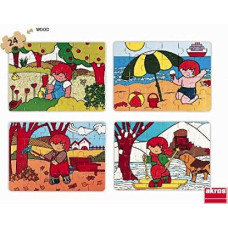 Akros - Set Zaro and The 4 Seasons Puzzle (4-Piece) - Toy - rotaļlieta