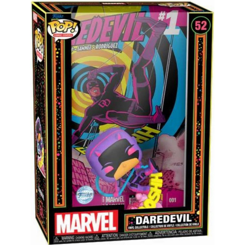 Funko Pop! Comic Cover: Marvel - Daredevil (Blacklight) (Special Edition) #52 Vinyl Figure