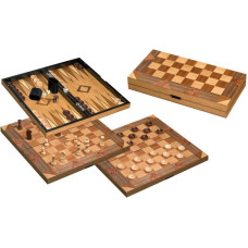 Philos Chess Backgammon Checkers Set, field 43 mm šahs nardi dambrete