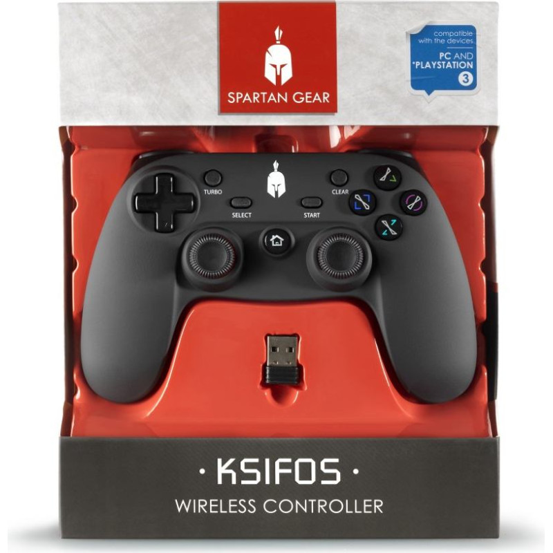 Enarxis Dynamic Media Spartan Gear - Ksifos Wireless Controller (Compatible with PC and Playstation 3)