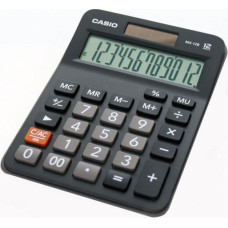 Casio kalkulator biurowy mx-12b, 12-cyfrowy,106,5x147mm, czarny