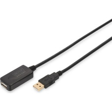 Digitus Przedłużacz/extender usb 2.0 highspeed typ usb a/usb a m/Ż aktywny, czarny 5m