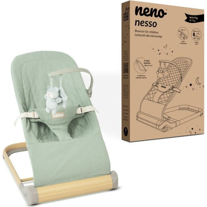 Neno leżaczek dla dzieci nesso light green