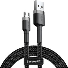 Baseus kabel usb do micro usb cafule 2.4a 0.5m (szaro-czarny)
