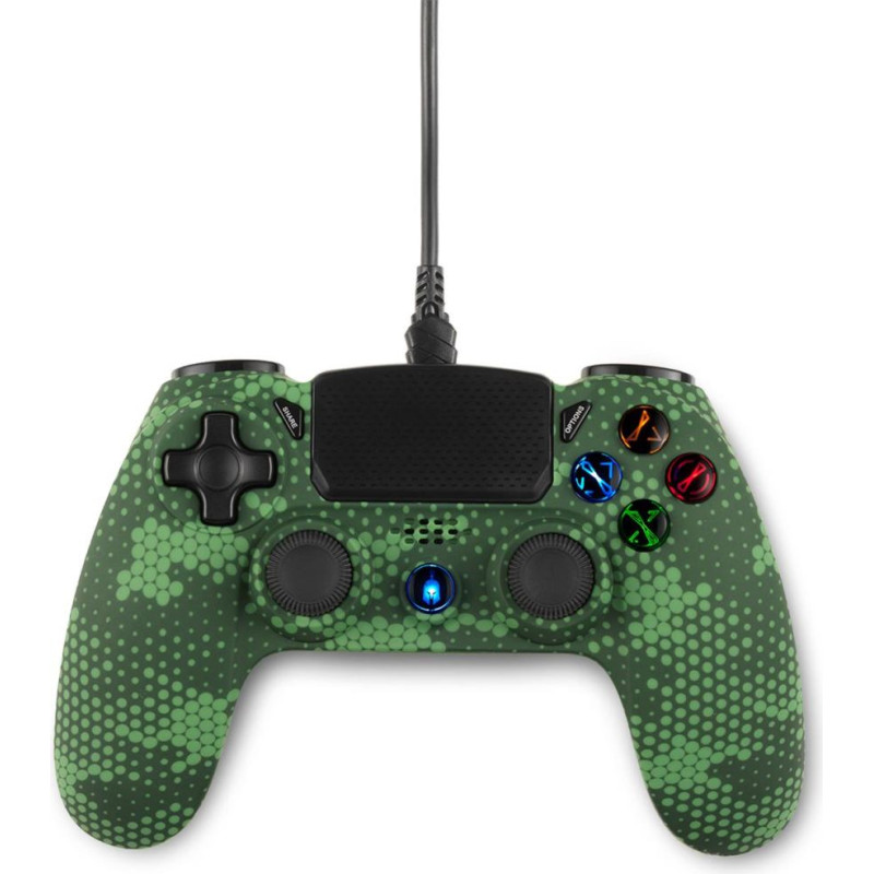 Enarxis Dynamic Media Spartan Gear - Hoplite 2 Wired Controller (compatible with PC and playstation 4) (color: green camo)
