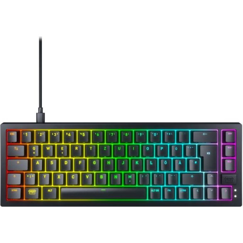 CHERRY K5V2 Compact Gaming Keyboard USB QWERTZ German Black