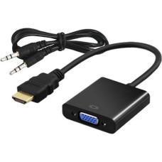 Savio Adapter hdmi (m) - vga (f) z audio, cl-23/b