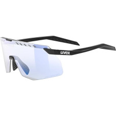 Uvex Pace Stage SV cycling glasses black matt/mirror blue