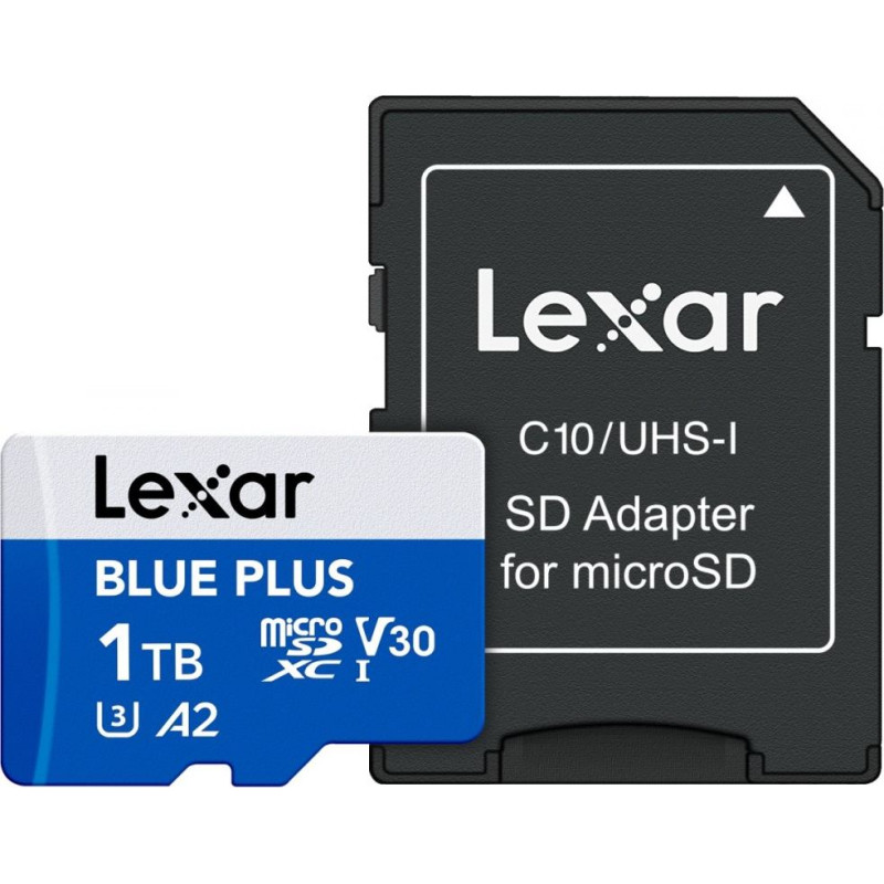 Lexar Karta pamięci microsd 1tb c10 a2 u3 v30 170mb/s blue plus