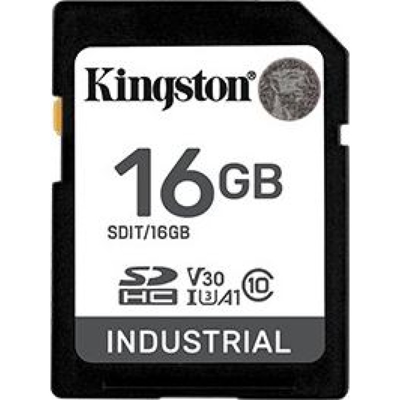 Kingston Karta pamięci sd 16gb industrial c10 uhs-i u3 v30 a1 pslc