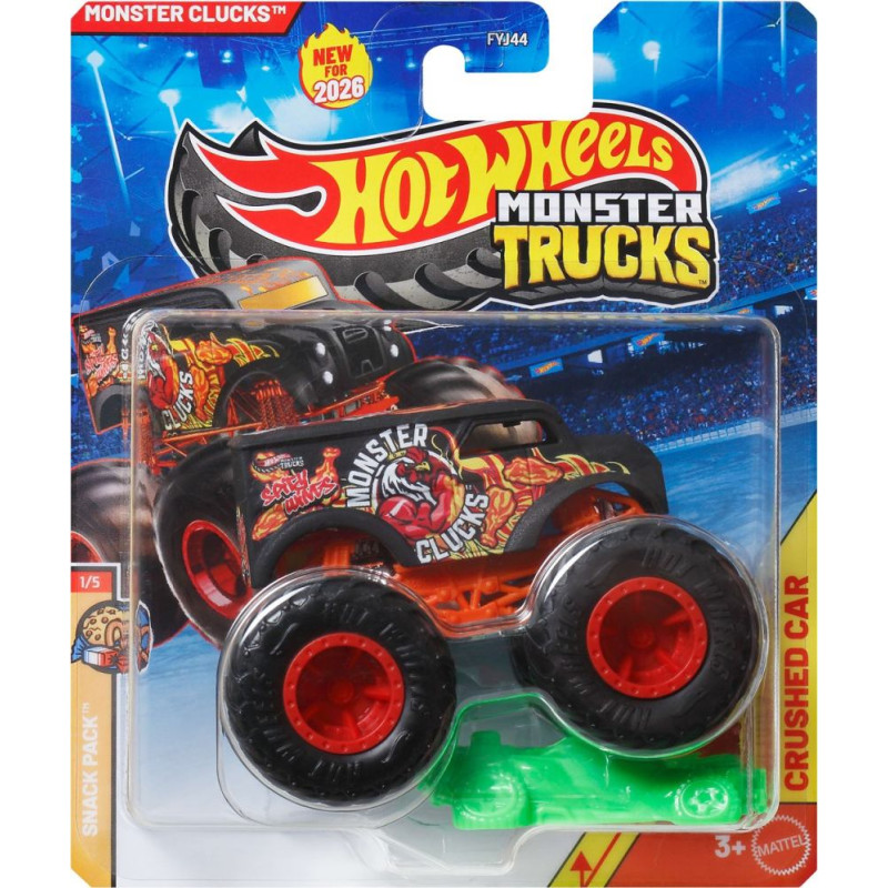 Mattel Hot Wheels: Monster Trucks Snack Pack - Monster Clucks Die-Cast Vehicle (JHY47)